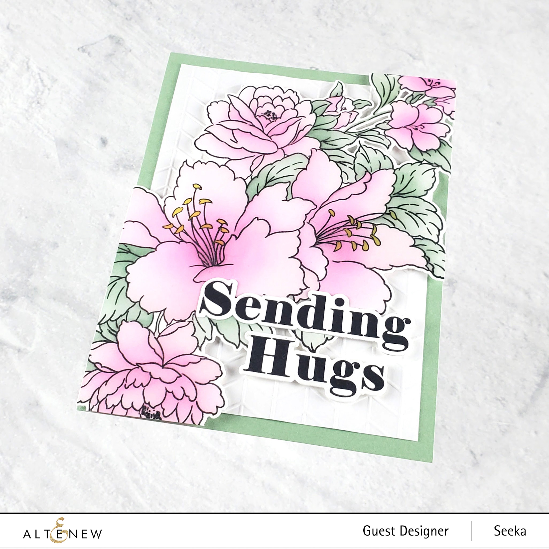 Sending Hugs  Altenew July 2023 Marvelous Monthly Series Release
